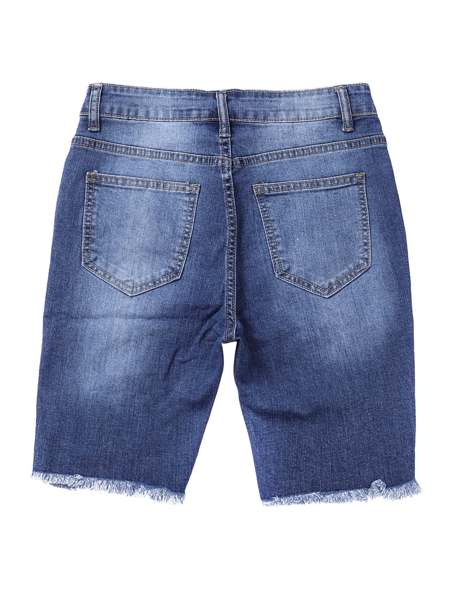 KIJBLAE Womens Hole Skinny Shorts Jeans Summer Fashion Short Pants Hole  Workout Pants for Ladies 2023 Slimming Skinny Pants Pockets Button Mid  Waist Gray L - Walmart.com